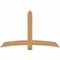Ekena Millwork Bellingham Timber Gable Bracket, Western Red Cedar, 72"W x 45"H x 5 1/2"D x 5 1/2"F, 15/12 Pitch GBW072X45X0606BEL00SWR - alternate 1